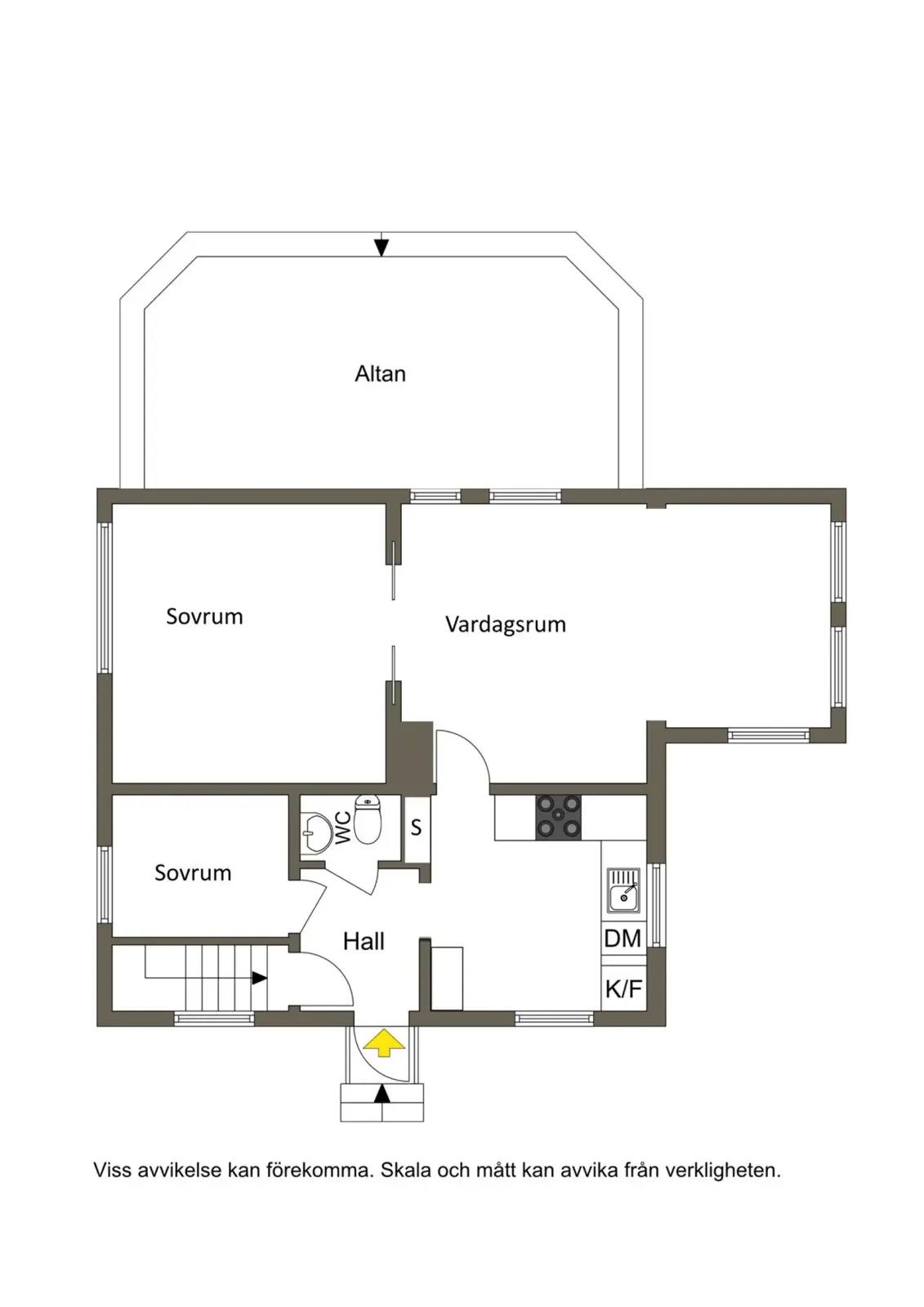 Floor plan for Nyhamn 35