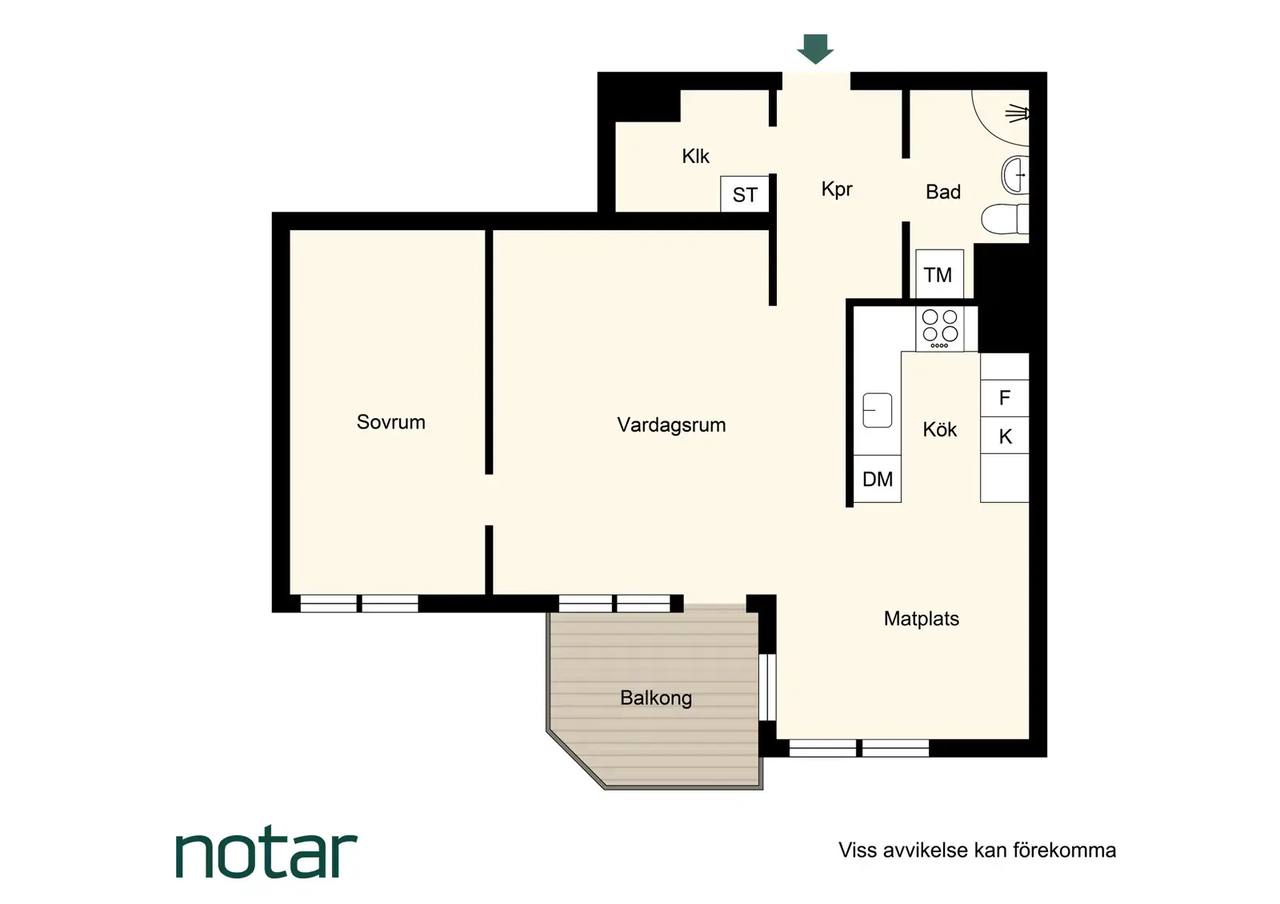Floor plan for Mjölnerbacken 77