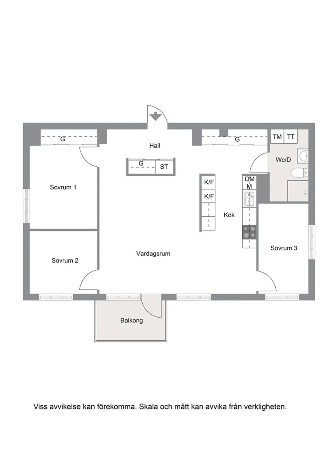 Floor plan for Hundlokegränd 20