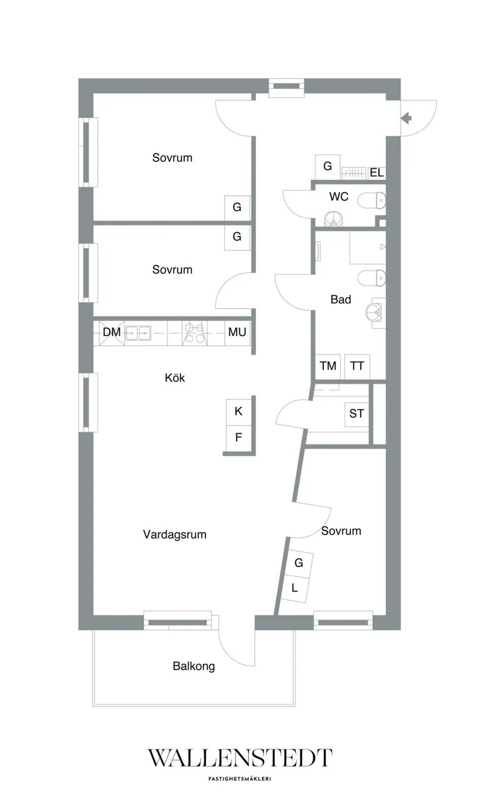 Floor plan for Karlsdalsallén 53