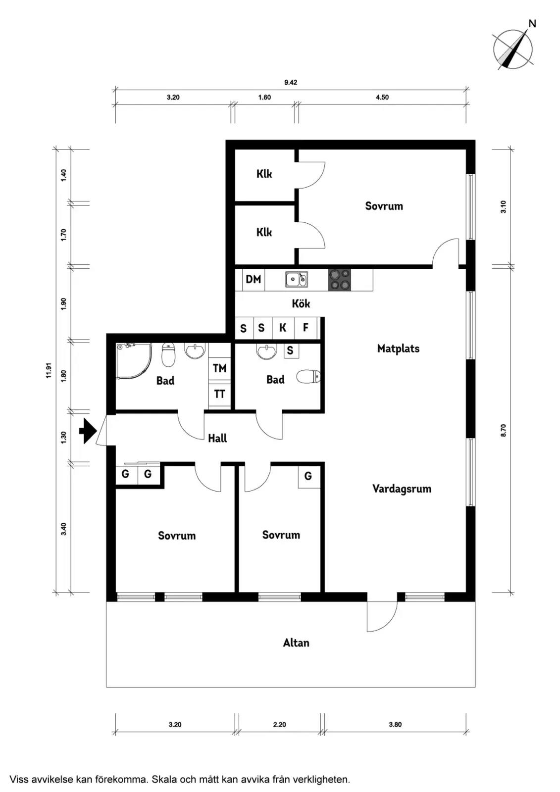 Floor plan for Anna Branzells gata 12