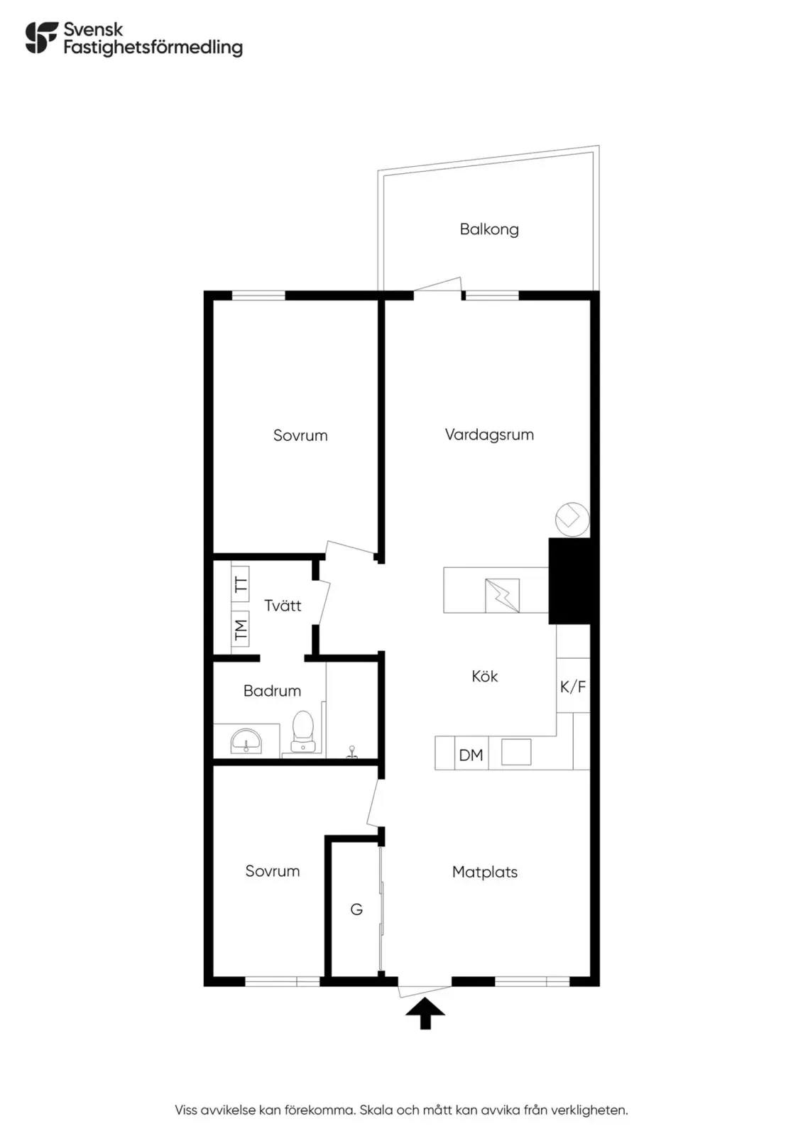 Planritning för Pampusvägen 22A