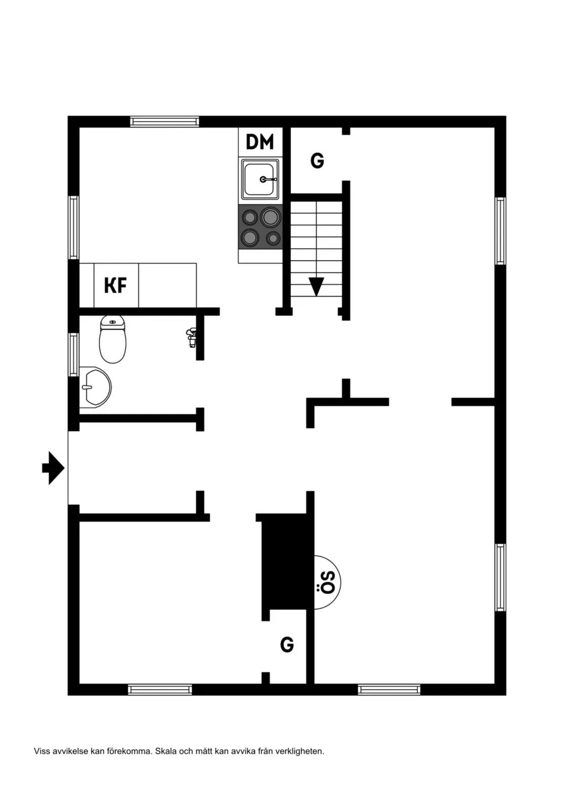 Floor plan for Västerhejde Lunds Västra 26