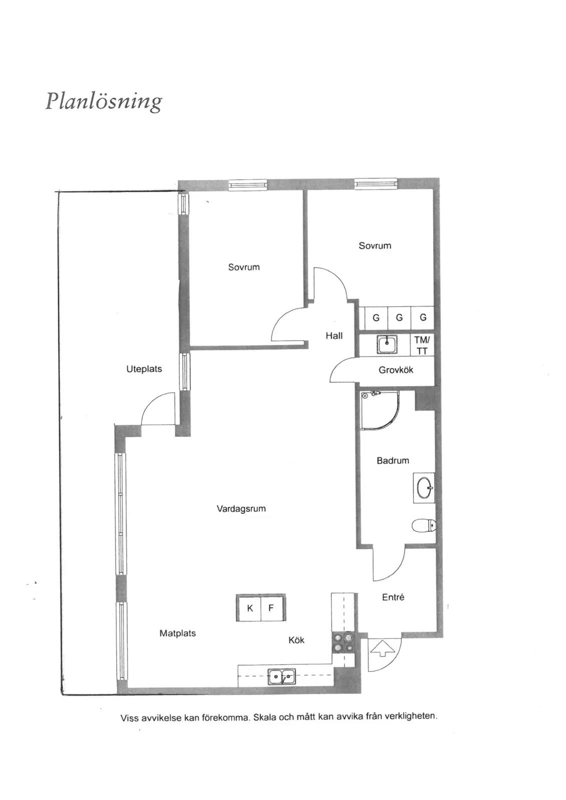 Floor plan for Jans väg 5