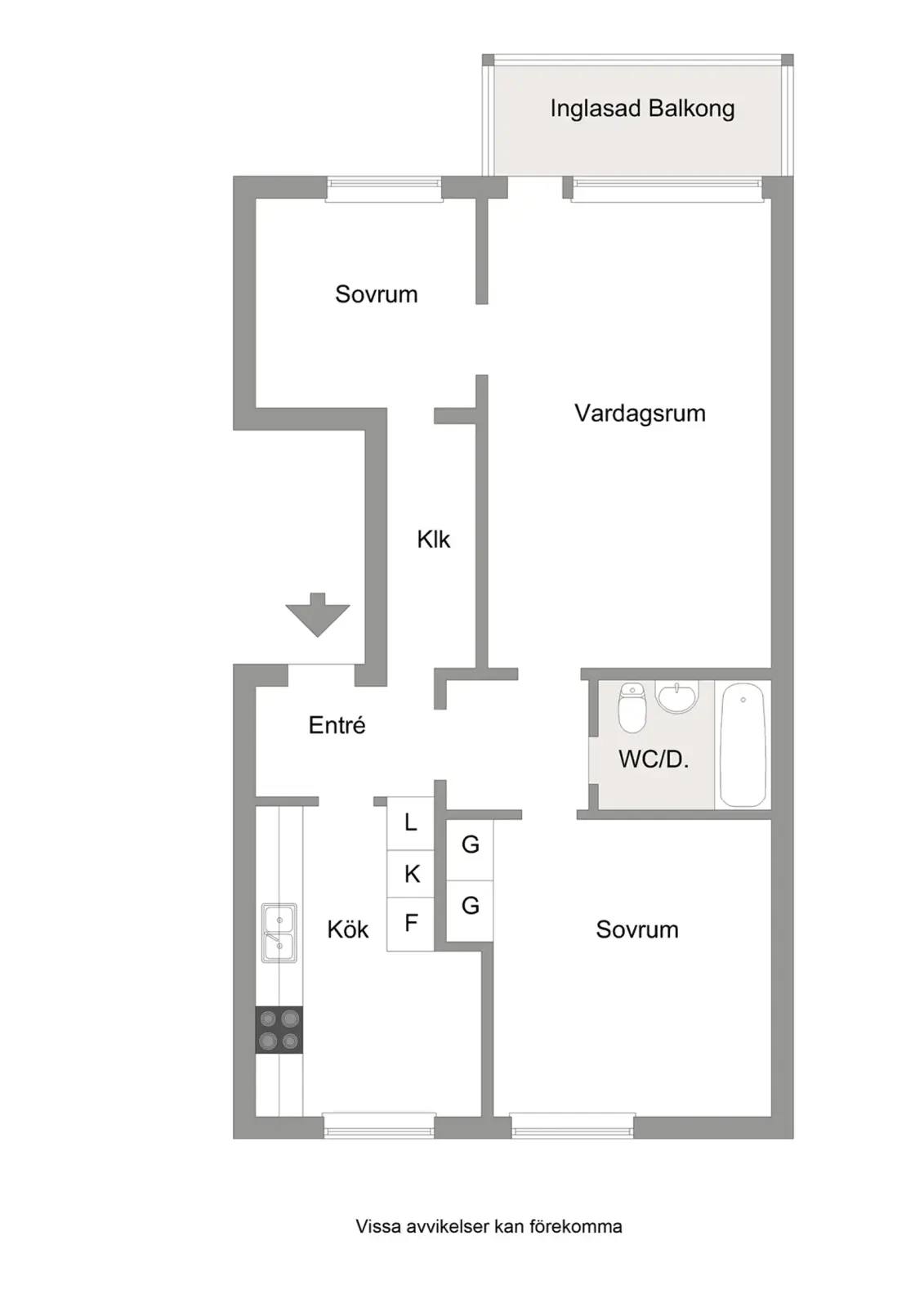 Floor plan for Sturegatan 75A