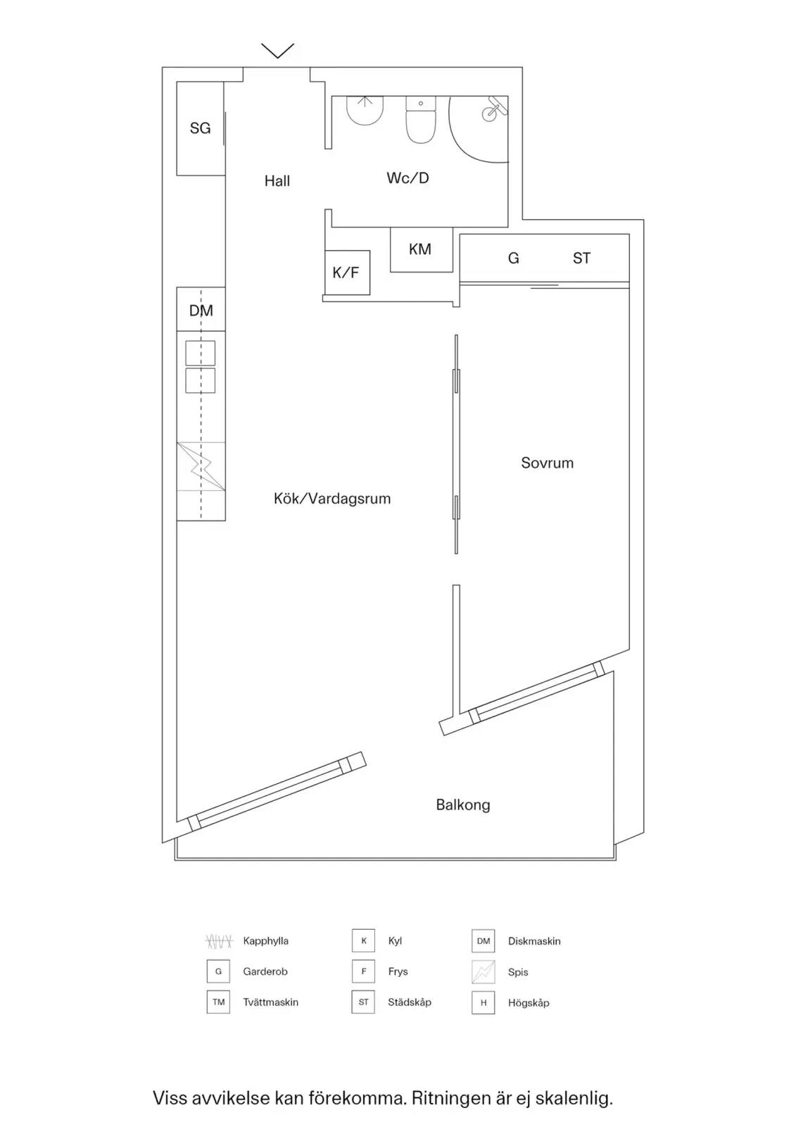 Floor plan for Lustgårdsgatan 20