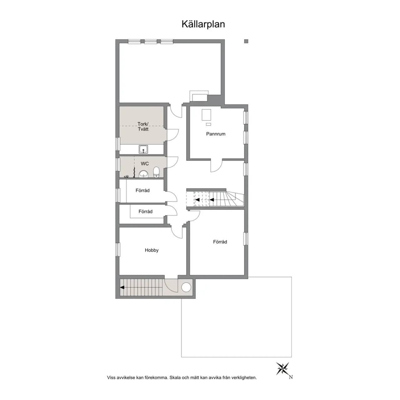 Floor plan for Begoniegatan 7