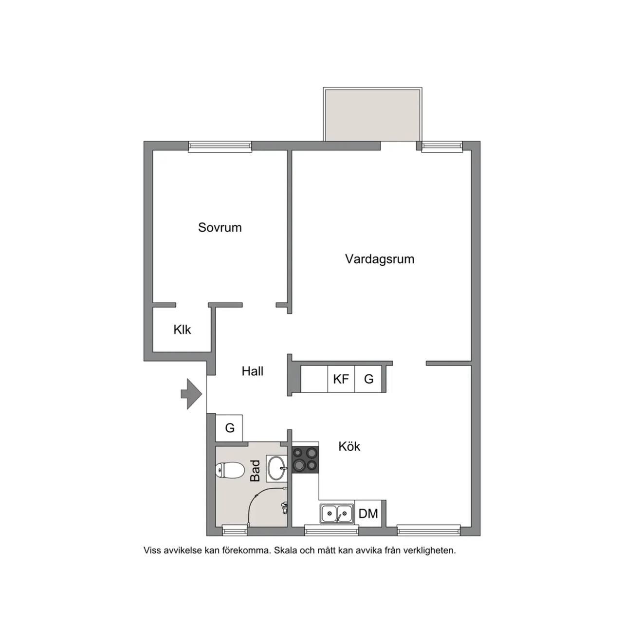 Floor plan for Alingsåsvägen 10