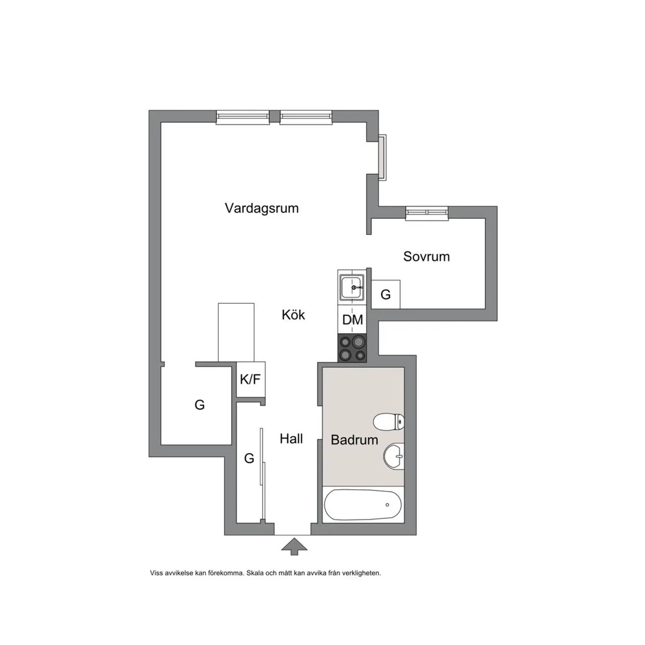 Floor plan for Hagendalsvägen 25