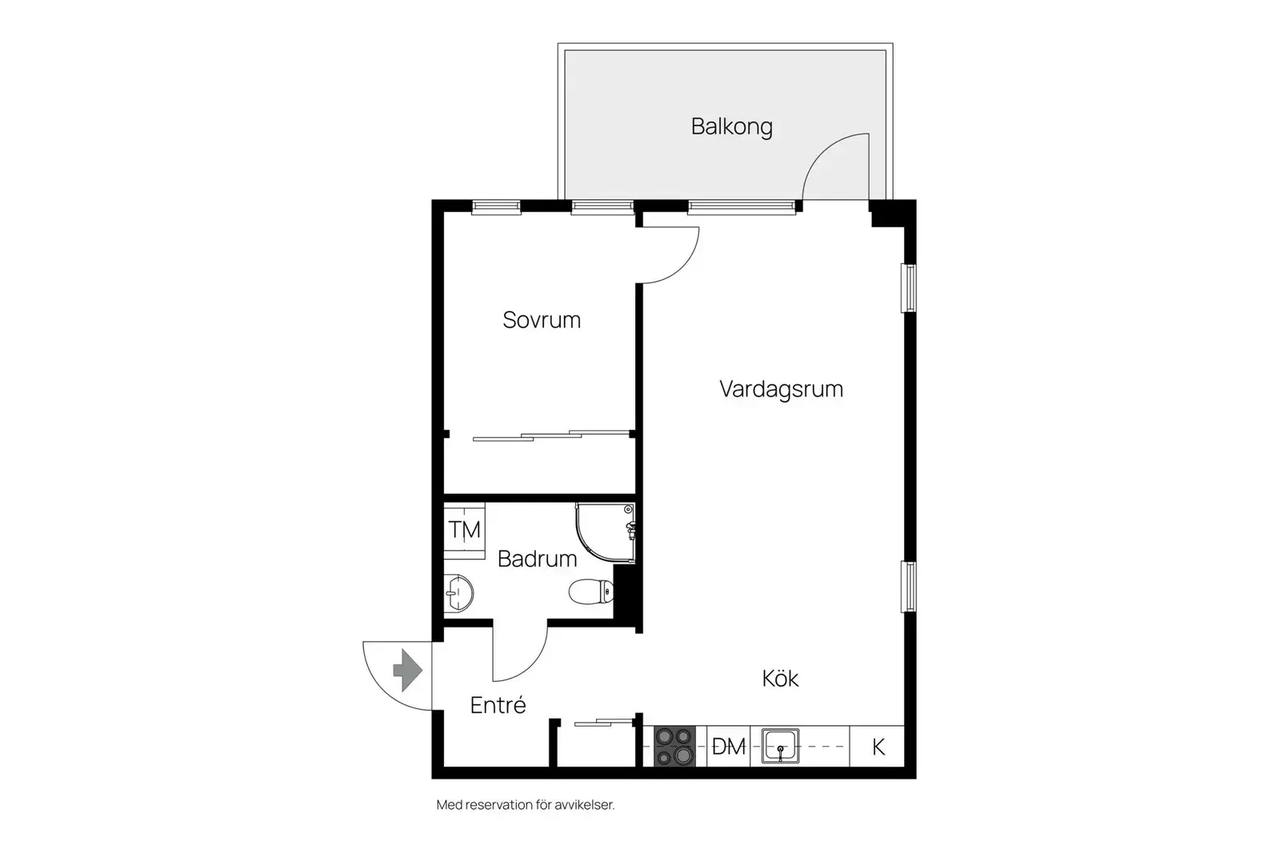 Floor plan for Munspelsgatan 20