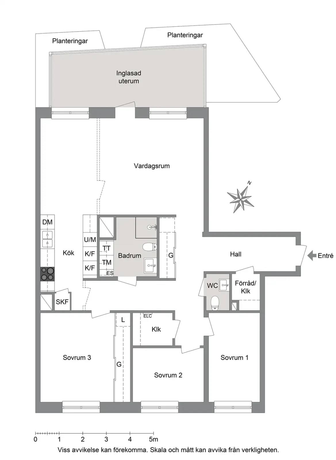 Planritning för Kopparvägen 5