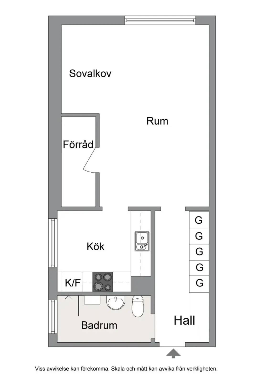 Floor plan for Nyckelgatan 90