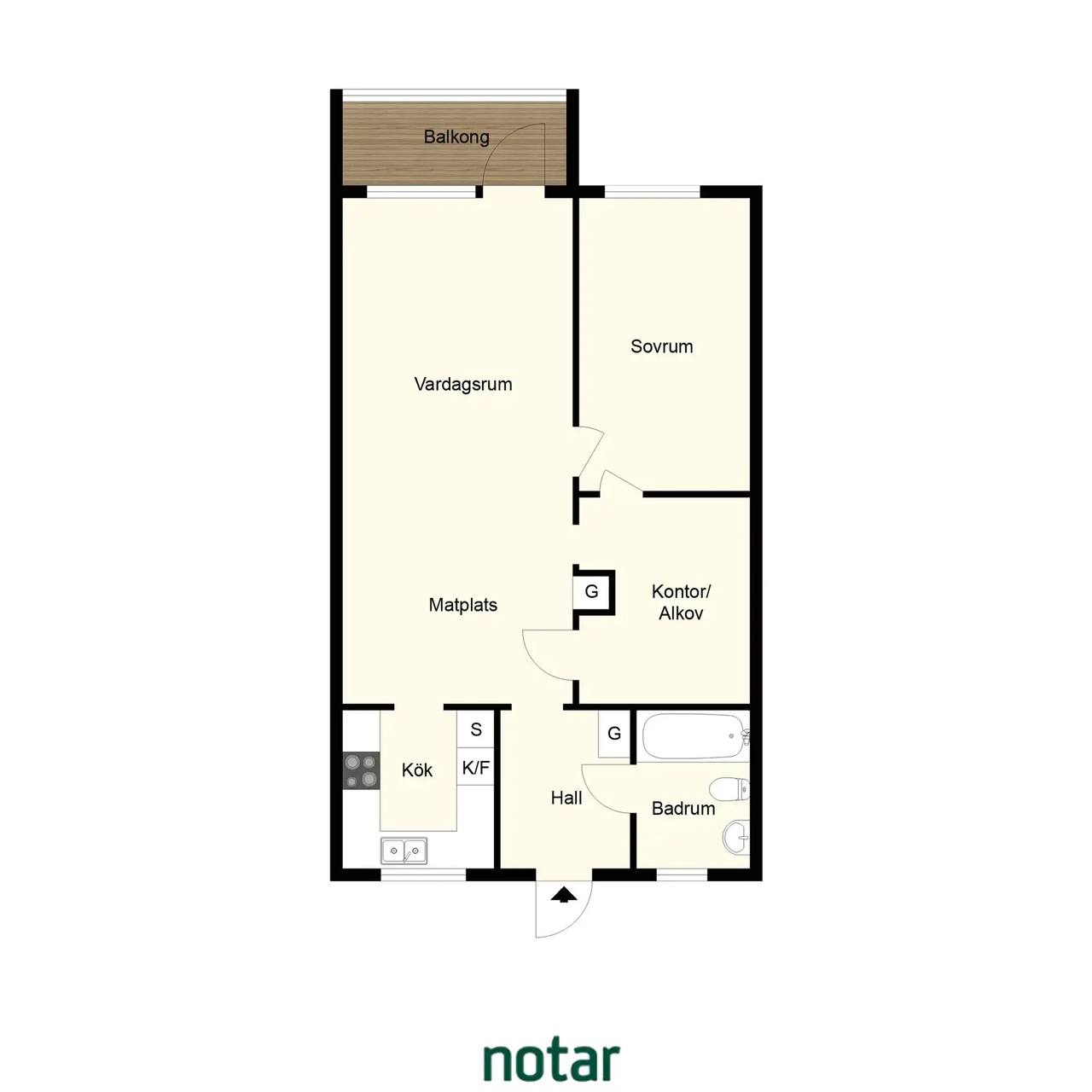 Floor plan for Nibblevägen 6