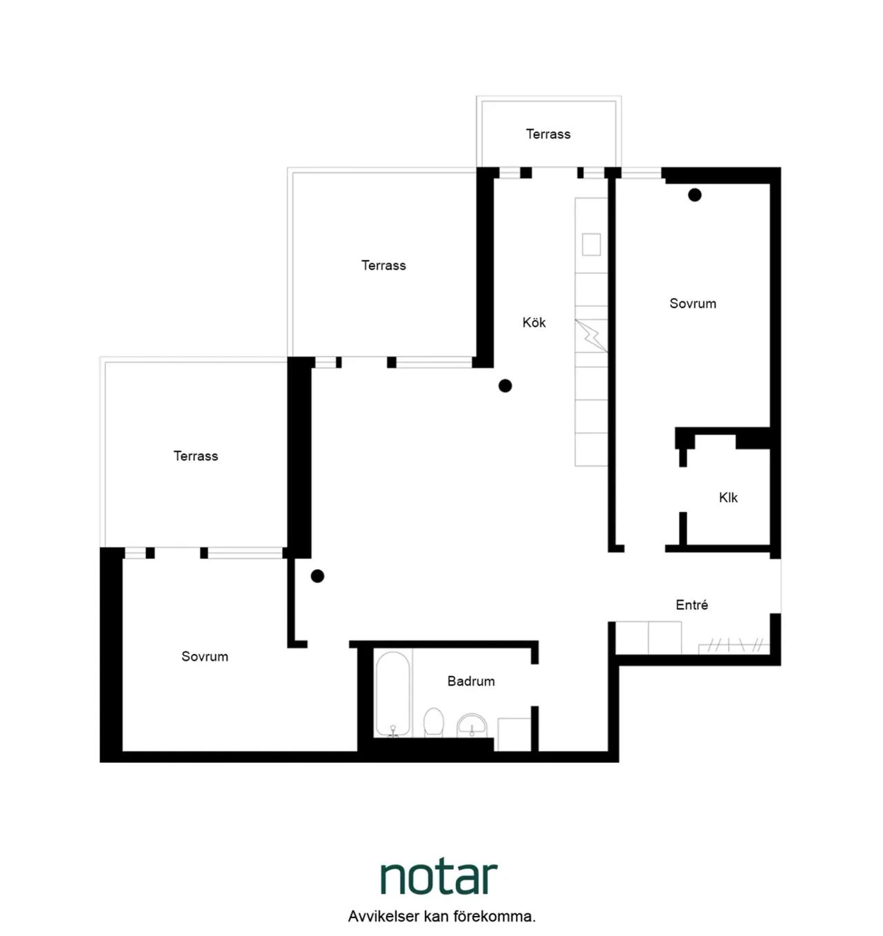 Floor plan for Sandhamnsgatan 75B
