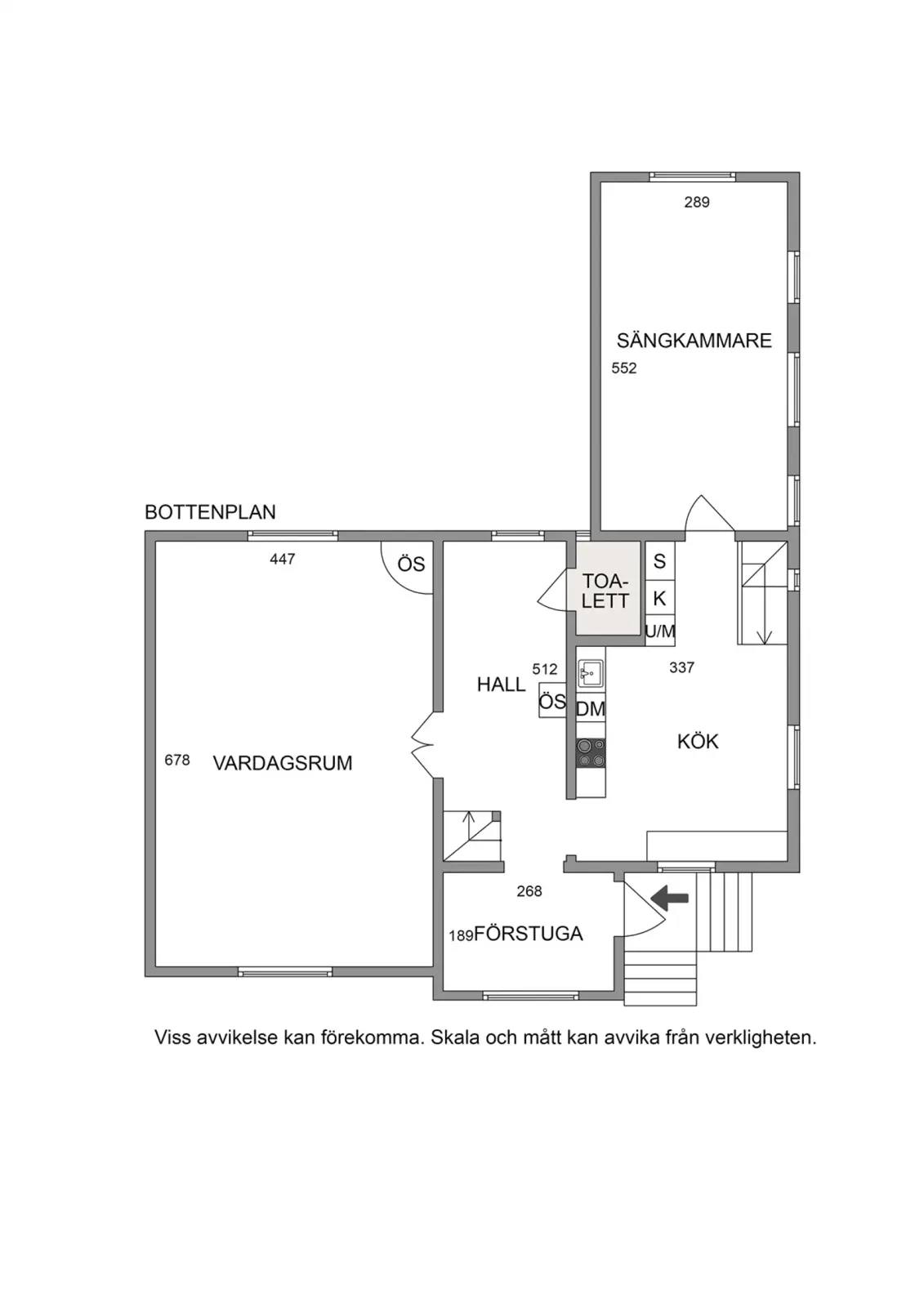 Planritning för Vendelsömalmsvägen 141