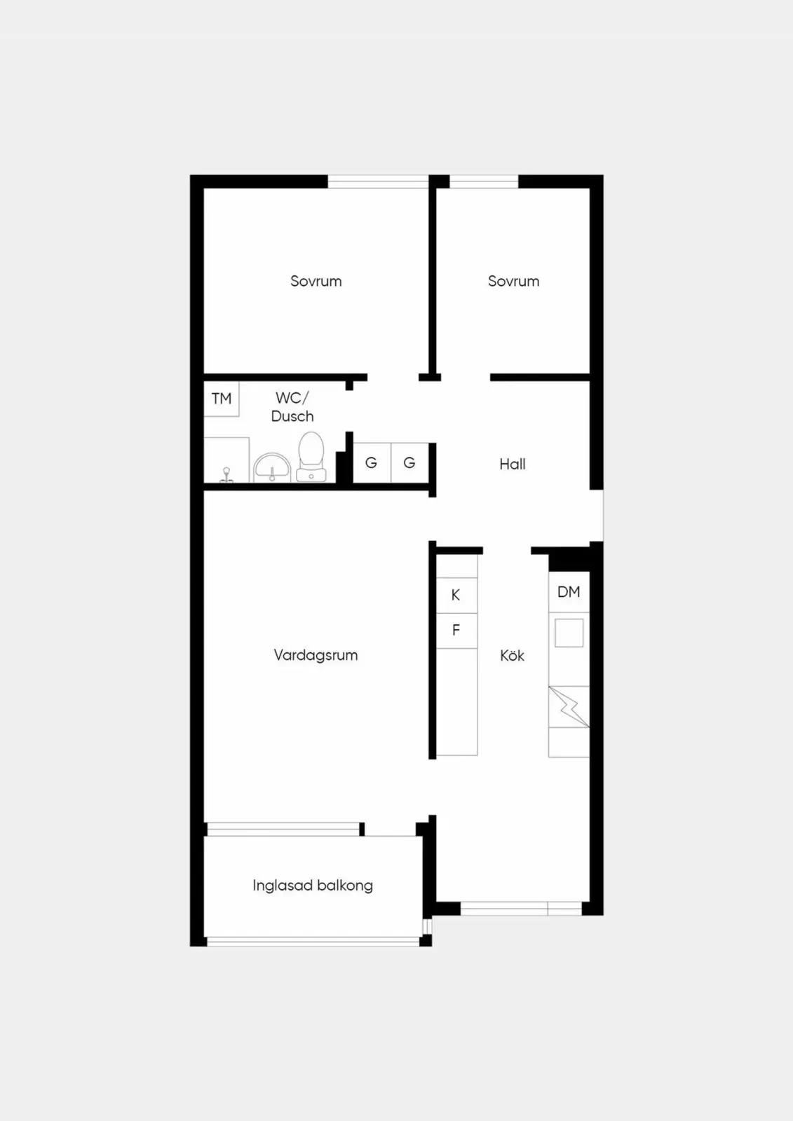 Floor plan for Sjöåkravägen 54B