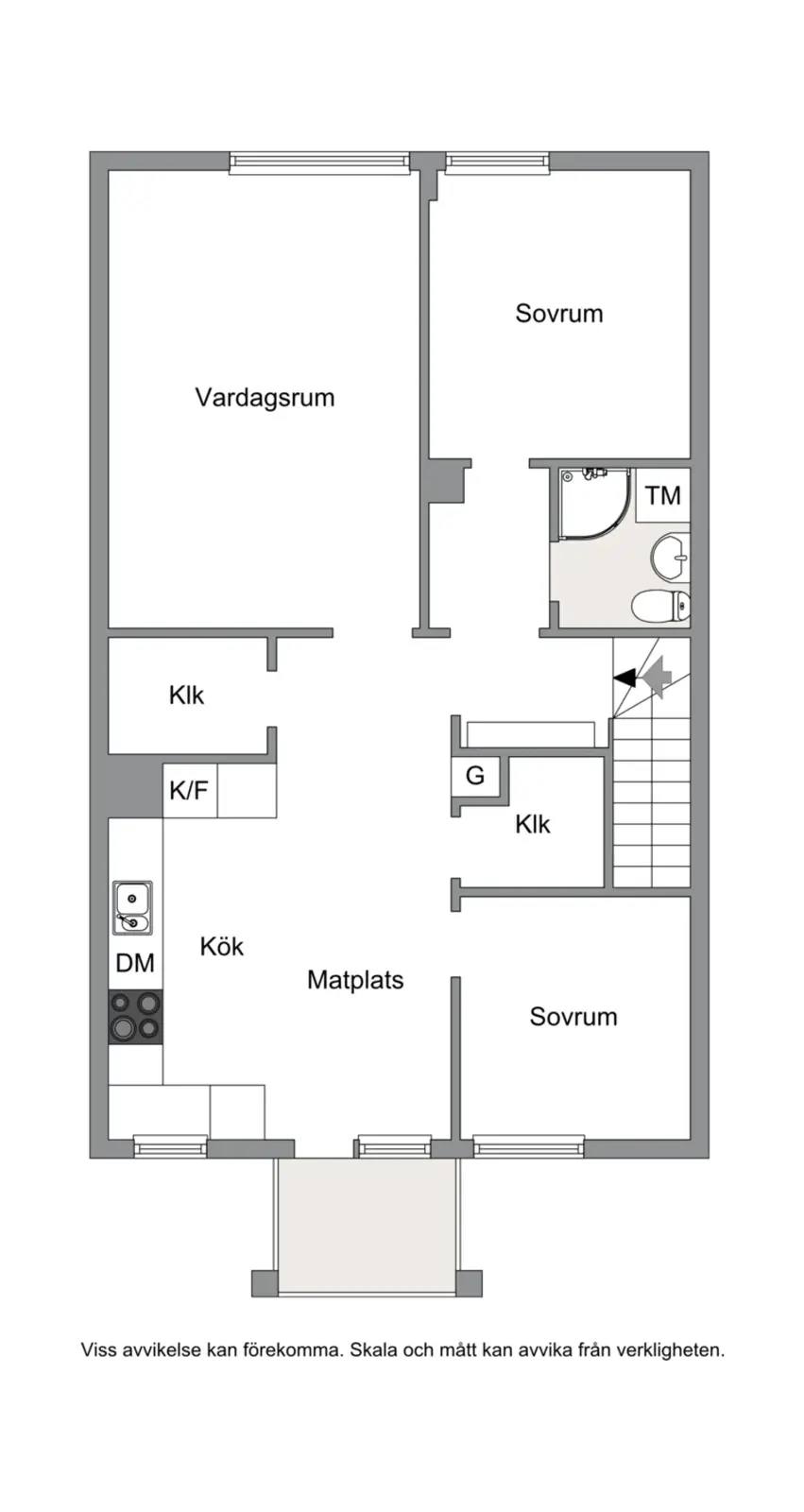 Planritning för Veckovägen 4