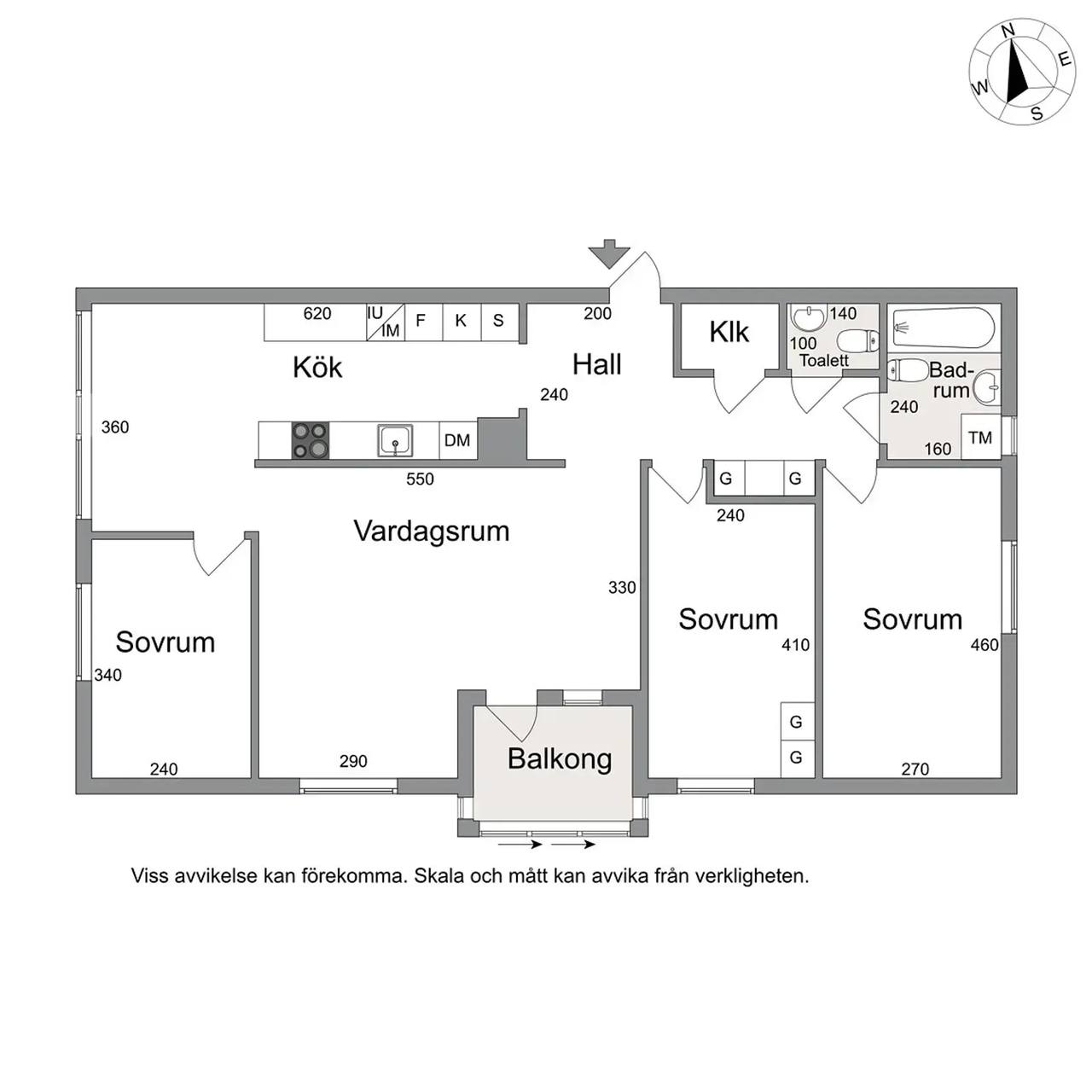 Floor plan for Olshammarsgatan 14
