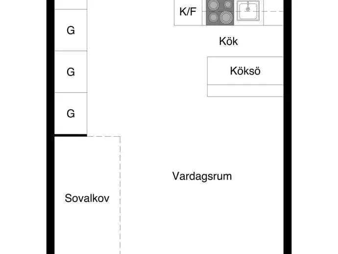 Planritning för Ritargatan 5