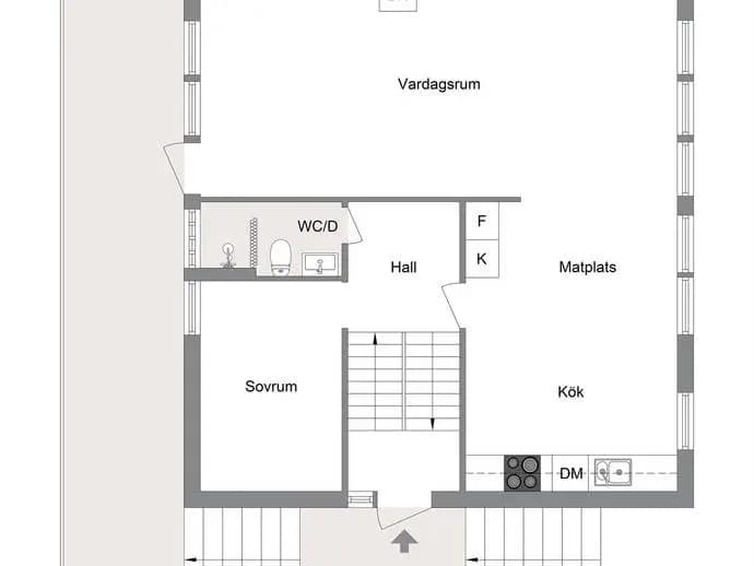 Floor plan for Kantarellstigen 25