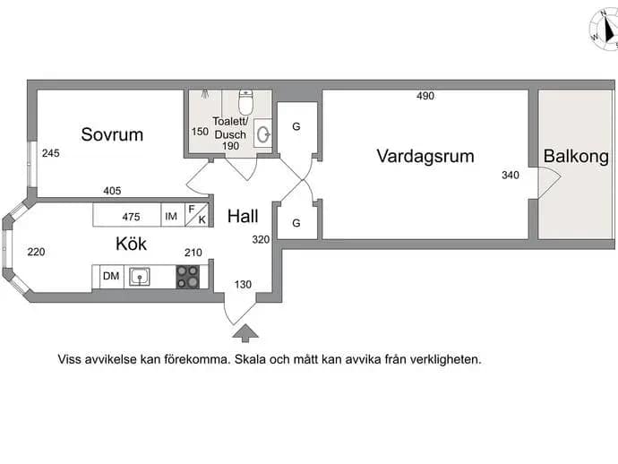 Planritning för Ymergatan 4B