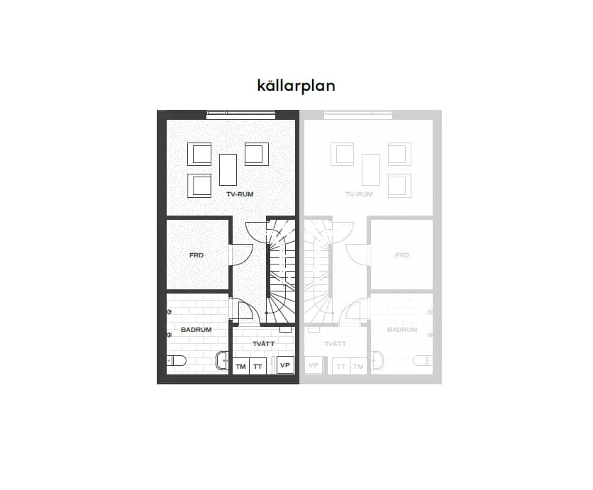 Planritning för Gammeluddsvägen 22 / Hälsingevägen 9