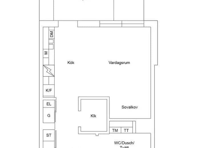Floor plan for Finalgatan 7A