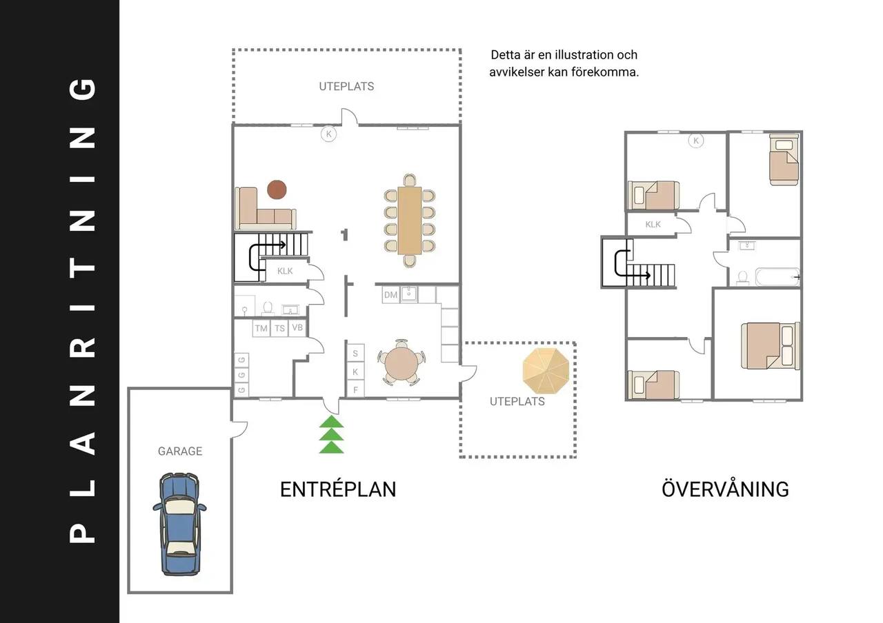Floor plan for Kaptensvägen 20