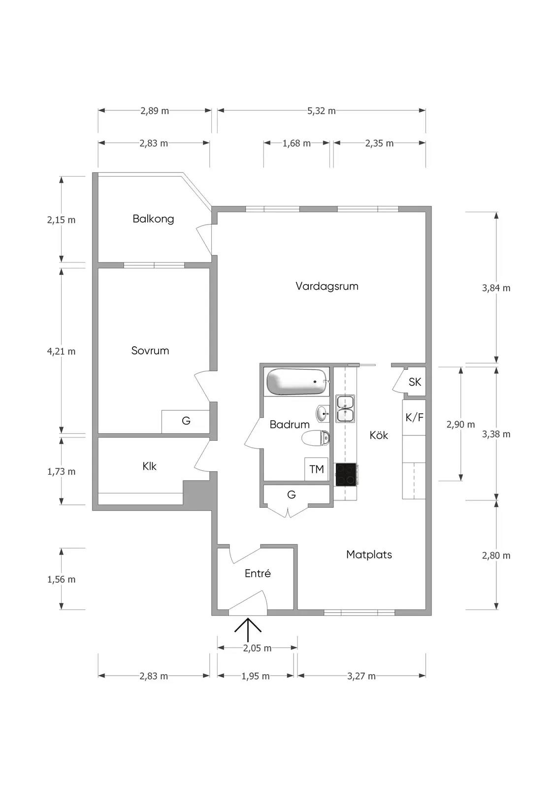 Planritning för Fredsgatan 10
