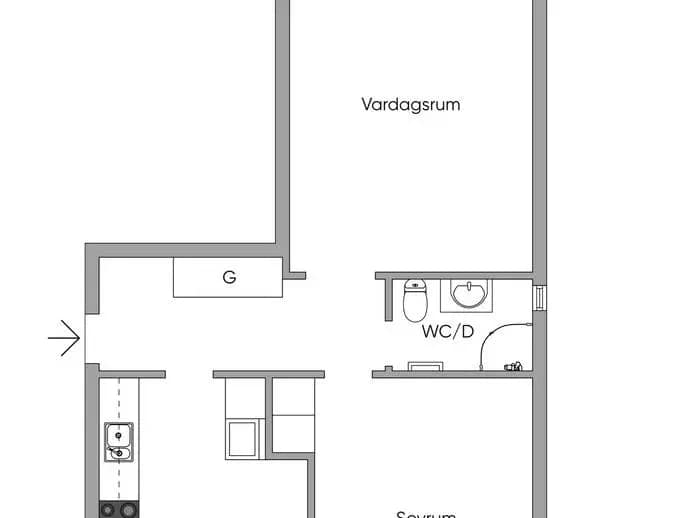 Floor plan for Ringvägen 24