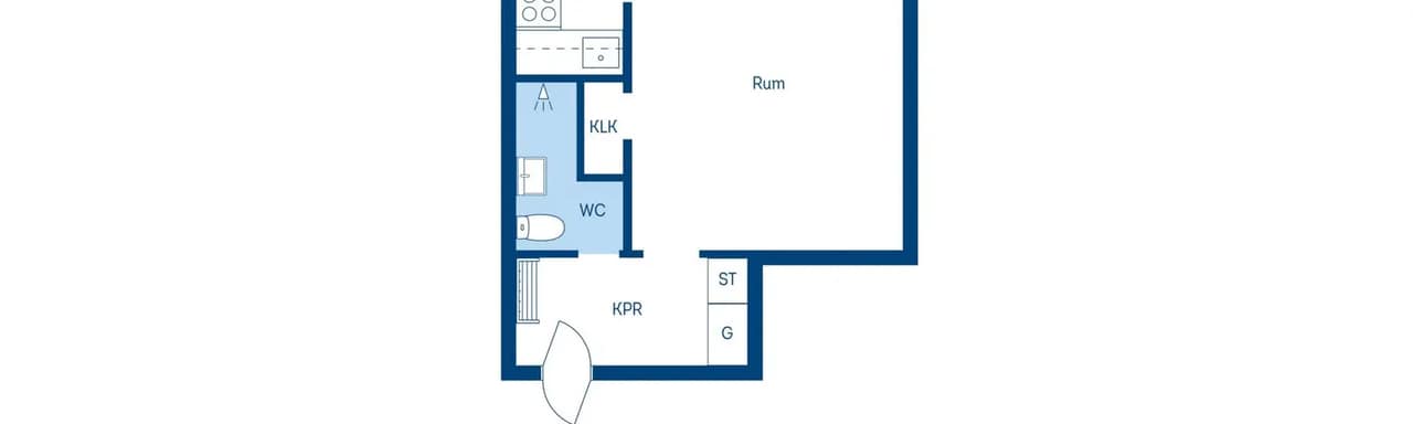 Floor plan for Hyttlidgatan 67A