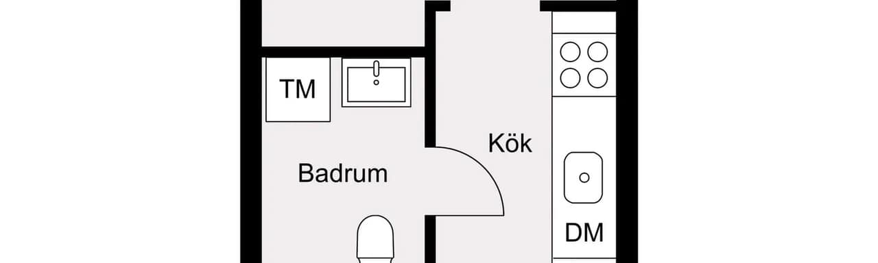 Floor plan for Cyklopgatan 35B