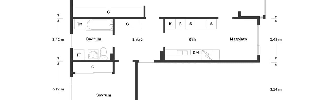 Floor plan for Mårbackagatan 12