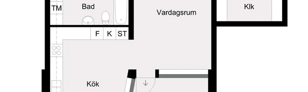 Planritning för Fänriksvägen 3