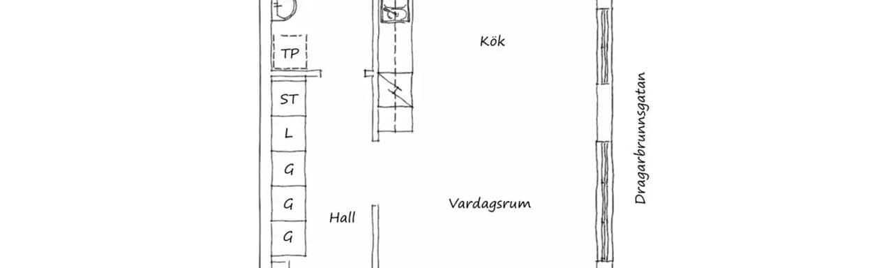 Floor plan for Dragarbrunnsgatan 66A