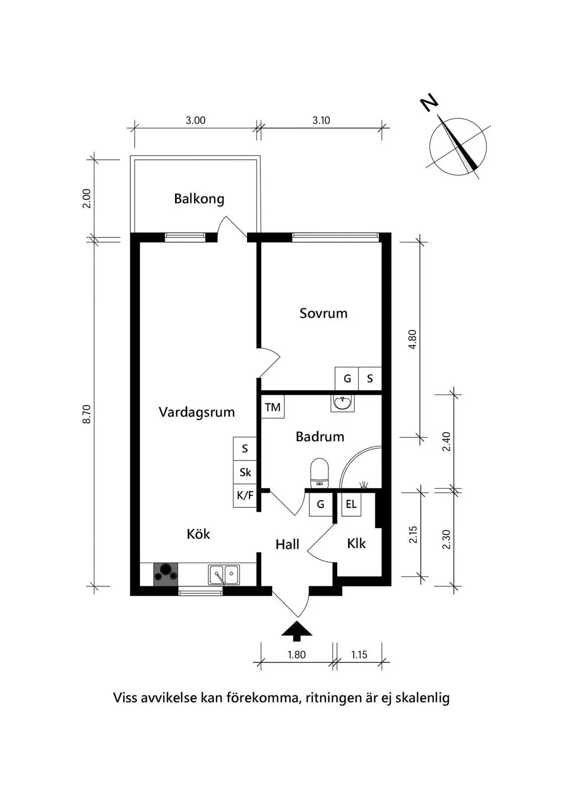 Planritning för Bandtraktorgatan 1