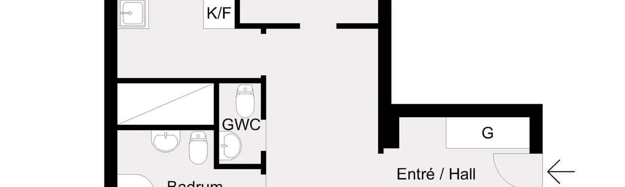 Floor plan for Sjöblads väg 1