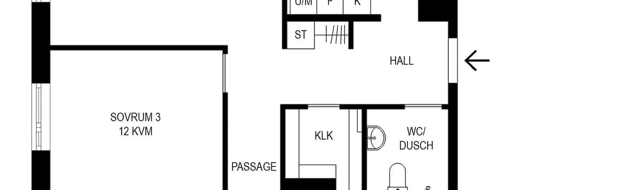 Floor plan for Bergsbovägen 16