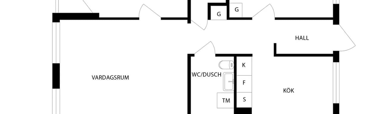 Floor plan for Sjögatan 10 A