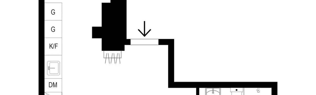 Floor plan for Tulegatan 58A