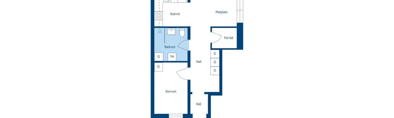 Floor plan for Fäbodgatan 42