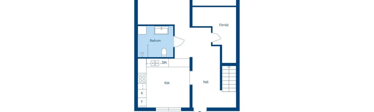 Floor plan for Fäbodgatan 50
