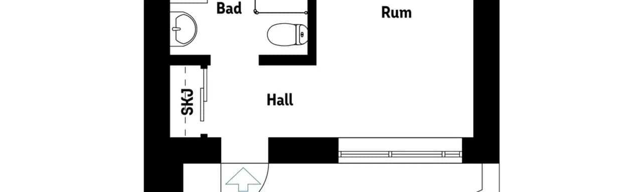 Planritning för Slåttergatan 39