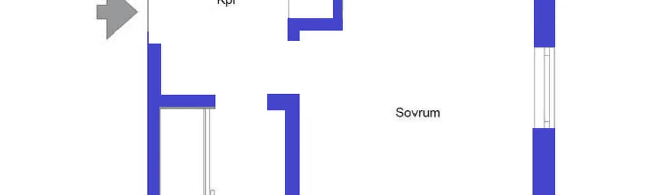 Planritning för Sörbygatan 67D