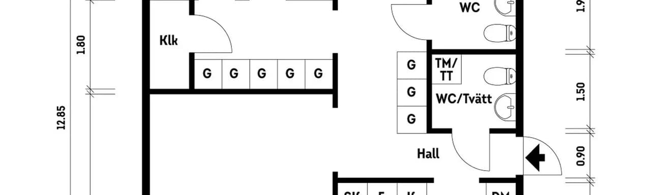 Floor plan for Hyggestråket 13