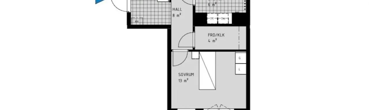 Floor plan for Eriksgränd 7, 5tr