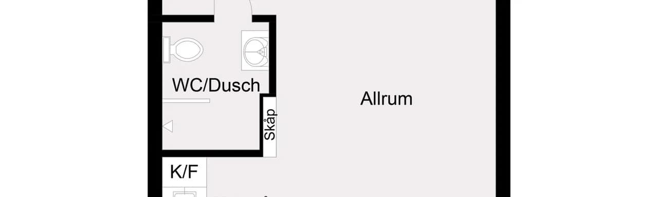 Planritning för Centralvägen 8B
