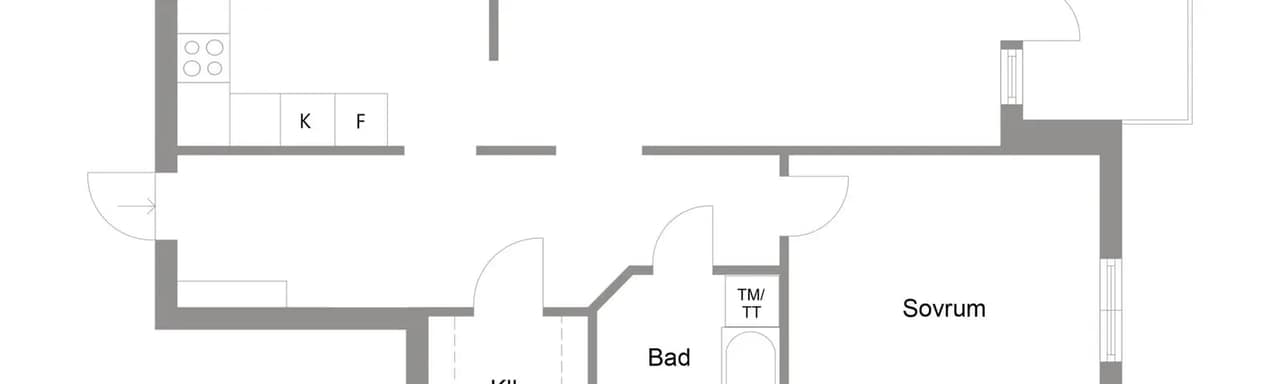 Planritning för Vildrosgatan 37