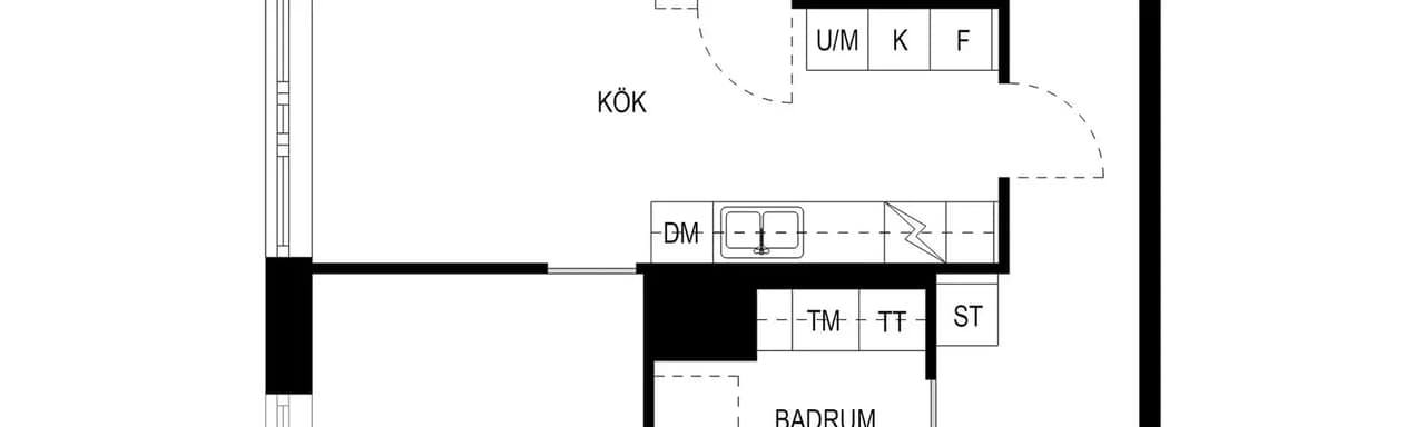 Planritning för Armégatan 36 F
