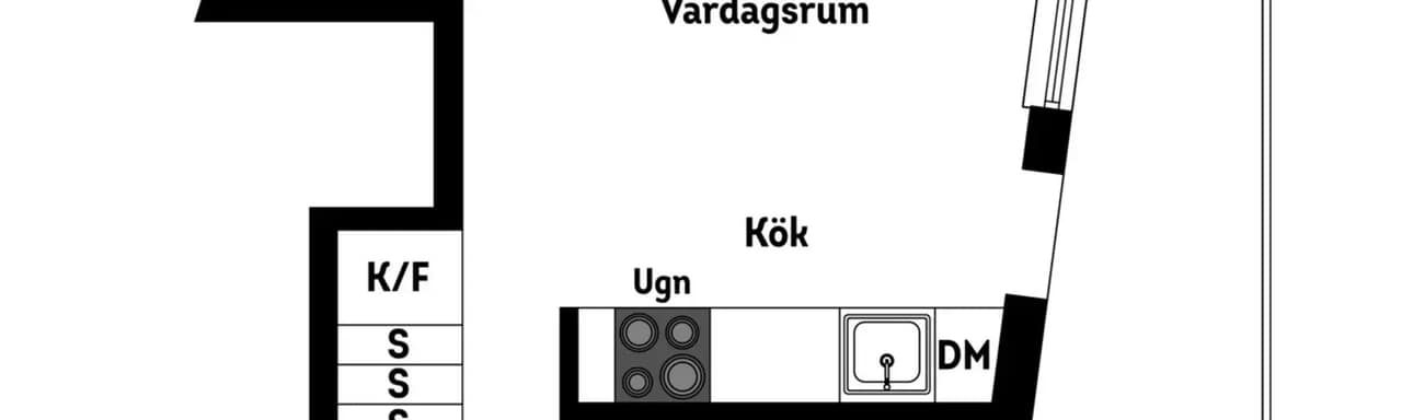 Floor plan for Kungsgatan 40